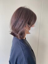 カシェ リタ ヘアー(CACHE'&RITA HAIR)&nbsp;顔まわりカット◯くびれボブ◯外ハネ◯ベージュ