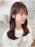 韓国前髪顔周り×美髪レイヤー[横浜/縮毛矯正/前髪縮毛矯正]