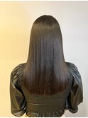 縮毛矯正ロング♪コスメストレート髪質改善ココアベージュ