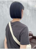 ぱつボブ/ネイビーブルー