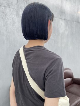 ヒースプール(Heathpool) ぱつボブ/ネイビーブルー