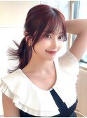 ☆小顔面長丸顔オルチャンヨシンモリミディアム前髪ありなし