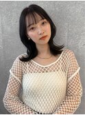 三軒茶屋_レディース_セミロング_コテ巻き_くびれ巻き_小顔
