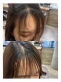 前髪クロスパーマ