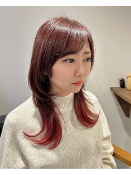 ノア(noah.) ピンキーインナーとレイヤーウルフのメンテナンスカット