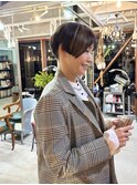 刈り上げ似合うデザインカラーショート