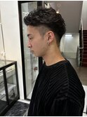 オールバック　ベリーショート