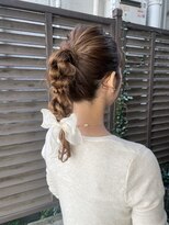カフカヘア 吉祥寺店(kafka hair)&nbsp;首元スッキリ編みおろしポニー