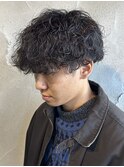 波巻きスパイラルパーマ波巻きパーマメンズパーマ群馬高崎眉毛