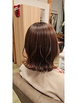 ヘアアトリエ ナイン(hair atelier nine)&nbsp;メルティーカラー/似合わせカット/ウェーブミディアム/福島市