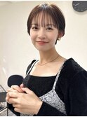 大人マッシュショート丸みショートボブくびれショート