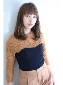 オーロ(ORO) 前髪カットミディアムワンカールレイヤー