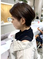 ステアケース 武蔵小杉店(stair:case) 大人ショートツーブロック/白髪ぼかしハイライト/武蔵小杉