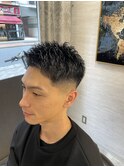 スパイキーショート×フェード メンズ/バーバー/理容室