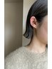 カット＋イルミナカラー＋トリートメント＋耳つぼジュエリー栄/ブリーチなし