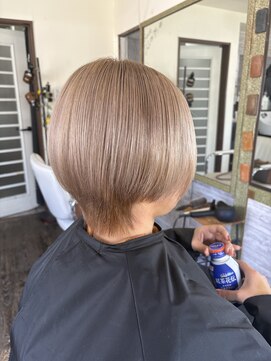 ロール(ROLL) カラー入れ放題　ブリーチ2回まで可能　シフォンベージュ