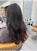 髪質改善カラー　韓国　巻ける縮毛矯正　美髪矯正　ラベンダー