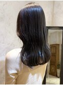透明感グレージュ 髪質改善 艶髪カラー ナチュラルカラー