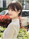 くすみカラー ミントアッシュ 韓国マッシュ オリーブグレージュ