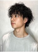 メンズ縦落ちニュアンスパーマ☆