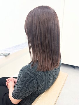 エトレ(etore) 透明感カラー/ミルクティーアッシュベージュ/ミディアム