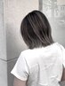 【白髪ぼかし】カット＋白髪ぼかしハイライト＋導入ケア超音波トリートメント