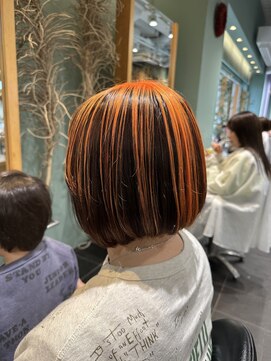 トリコ アヴェダ ららテラス北綾瀬(tricot AVEDA) ダブルカラー/ハイライト/アンブレラ/デザインカラー/ボブ