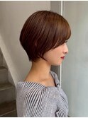 ショートカット/髪質改善縮毛矯正白髪ぼかしレイヤーカラーボブ