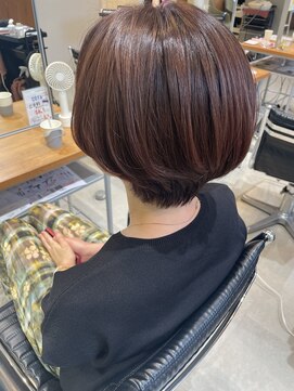 ヘアーエスクールエミュ(hair S. COEUR emu) Red brown color