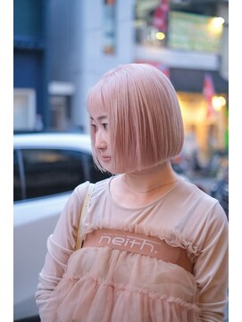 リュト(Lute) ボブ/ピンク/ピンクカラー/ペールピンク