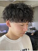 調布メンズパーマツイストスパイラルパーマ波きパーマツイスパ