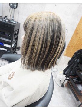 ヘアテリア リュウ 大塚(hair teria ryu) アンブレラカラー/ミルクティグレージュ/肩下ボブ