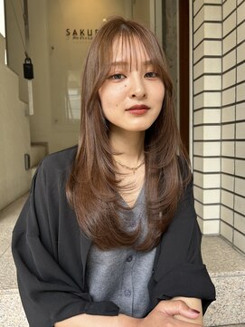 サクラ オモテサンドウ(SAKURA) 骨格補正×艶ストレート/髪質改善/ワンカール/レイヤーカット
