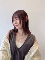 ルーイ(LOUIE) 艶っぽ暖色color×顔まわり layer bob