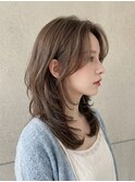 ウルフレイヤー/ハッシュカット/韓国/透明感オリーブp戸田公園
