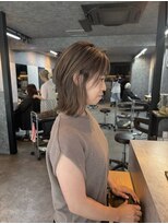 ザ シーワークス ときわ台店(THE Cworks)&nbsp;ハイライト/ベージュ/グレージュ/レイヤー／ウルフ