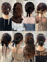 スイ(sui)&nbsp;名古屋お呼ばれヘアセット/ぴたふわカチモリヘア8選♪