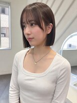 ロンドヴァリー 渋谷店(Lond vallee)&nbsp;結べる長さのボブ/シースルーバング/顔周りカット/前髪/韓国