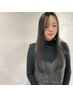 ピンピンにならない自然な縮毛矯正《ケラチン、トステア処理付き》￥21,000