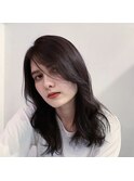 暗髪ナチュラルヘア
