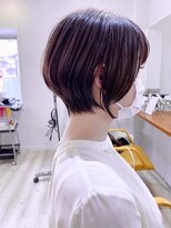 モリオ フロム ロンドン 成増店 morio成増 セリザワ】ショートボブとラベンダーピンクカラー