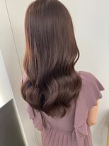 ジーナ 船橋(Zina)&nbsp;オトナ女子ツヤ髪アッシュカラーふんわりミディシースルーバング