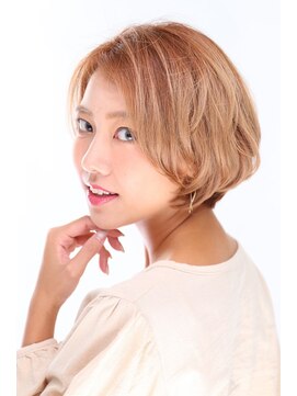 ノアランス 池袋(noah rance) 大人可愛い20代30代40代黒髪前下がりショートボブ丸みショート◎