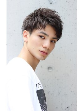 ネイビー(NAVY) おすすめメンズヘア☆ニュアンスパーマ×メンズショート　短髪