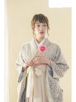 ケアル(Carel)&nbsp;卒業式袴一式レンタル【水色×ゴールド】フラワーレース☆