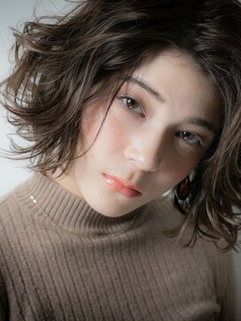 カバーヘアアンドスパ ブリス 浦和(COVER HAIR&SPA bliss) 大人かっこいいくせ毛風小顔ウルフボブパーマw浦和20代30代40代