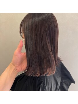 アンドワン 自由が丘(＆ONE) 【&ONE 自由が丘】切りっぱなし×ラベンダーグレージュ