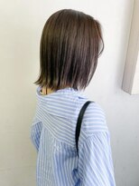 キャンバス バイ ネオリーブ 横浜西口(Canvas by neo.)&nbsp;切りっぱなしボブ　外ハネボブ　ぷつっとボブ　グレージュ