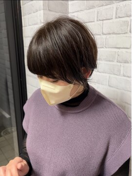 ハピネス クローバー 学園前店(Happiness CLOVER) 丸みショート/前髪/顔周りカット/透明感/20代30代40代50代