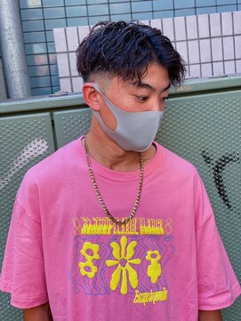 スウェル 船橋店(Swell) ハイライト/マッシュパーマ/束感/波巻き/メンズ